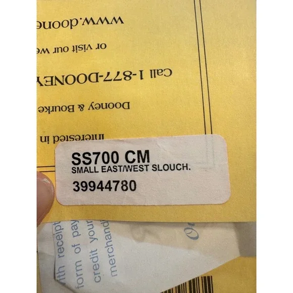 Dooney & Bourke Small East West Slouch‎ Suede Shoulder Bag Camel Brown - Picture 9 of 14